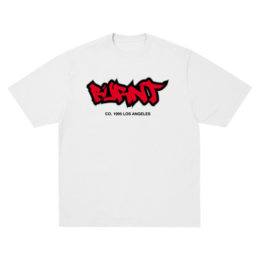 BURNT LOGO TEE [WHITE]